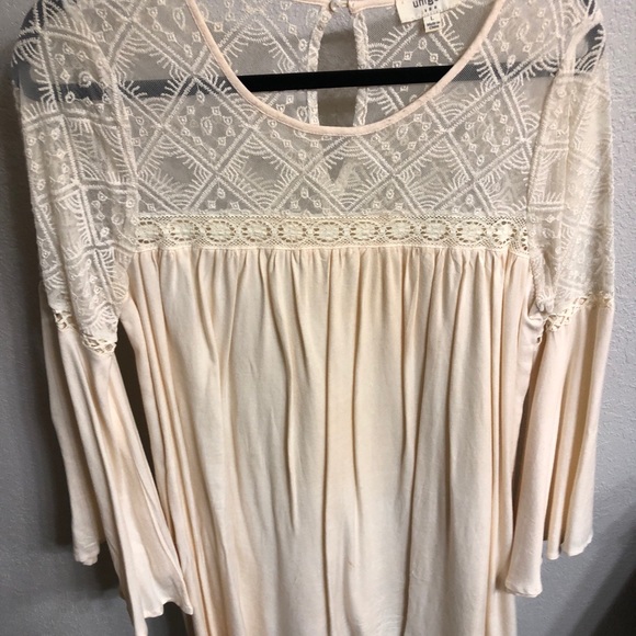 Cream, long sleeve dress - Picture 1 of 3